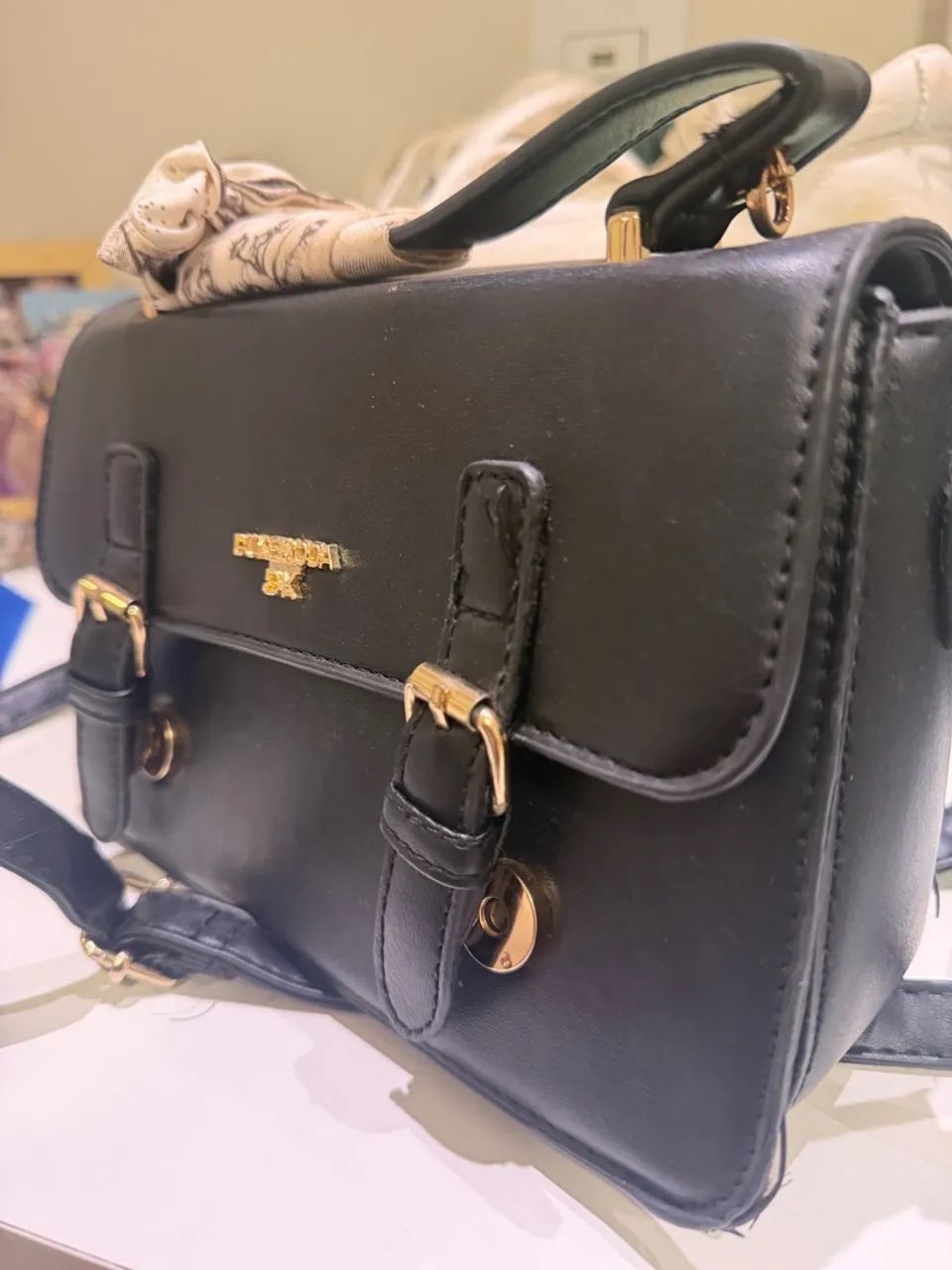 Bolsa preta transversal  - Foto 2