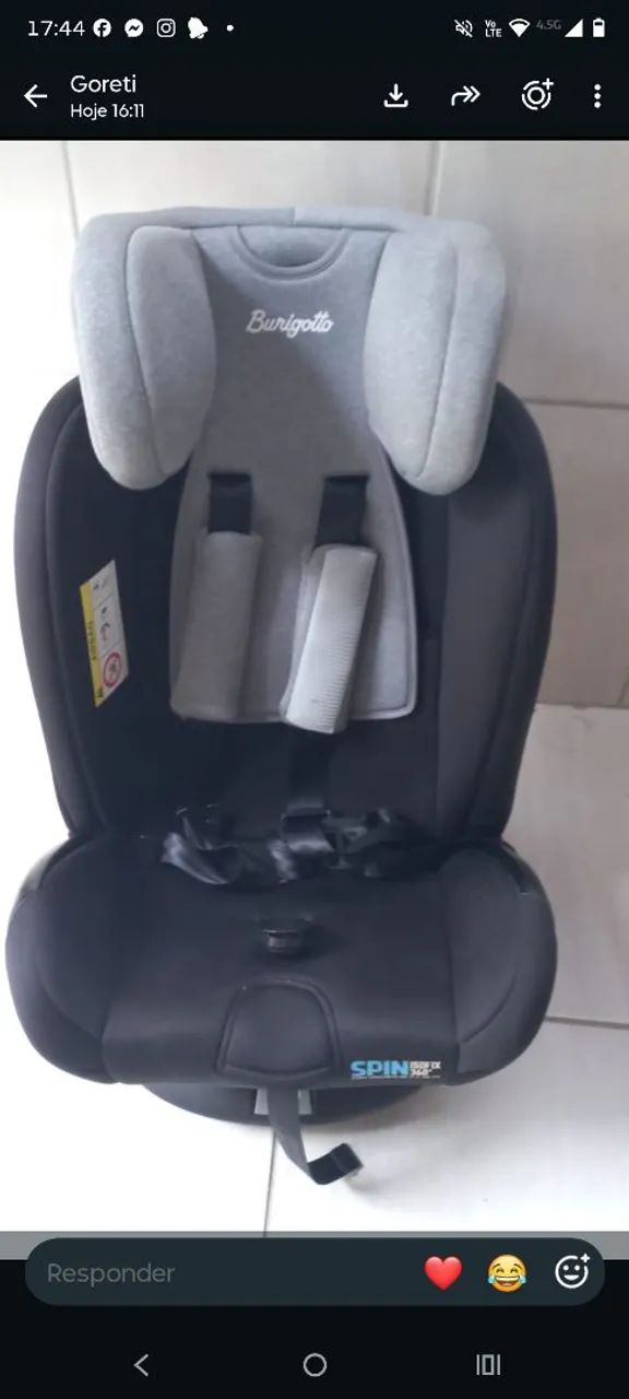 Cadeirinha de bebê Burigotto 