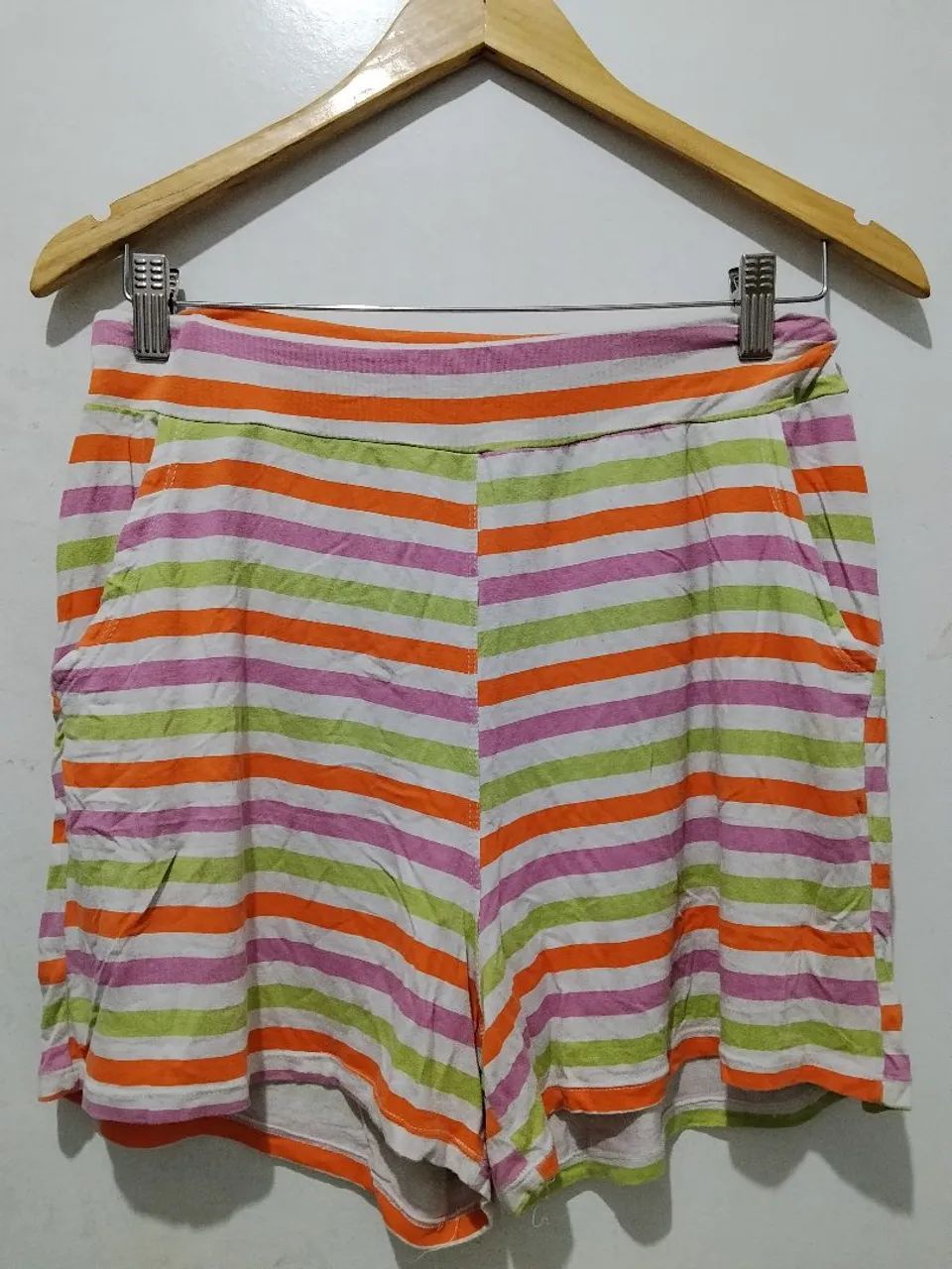 Short Listrado Colorido Feminino - Foto 2