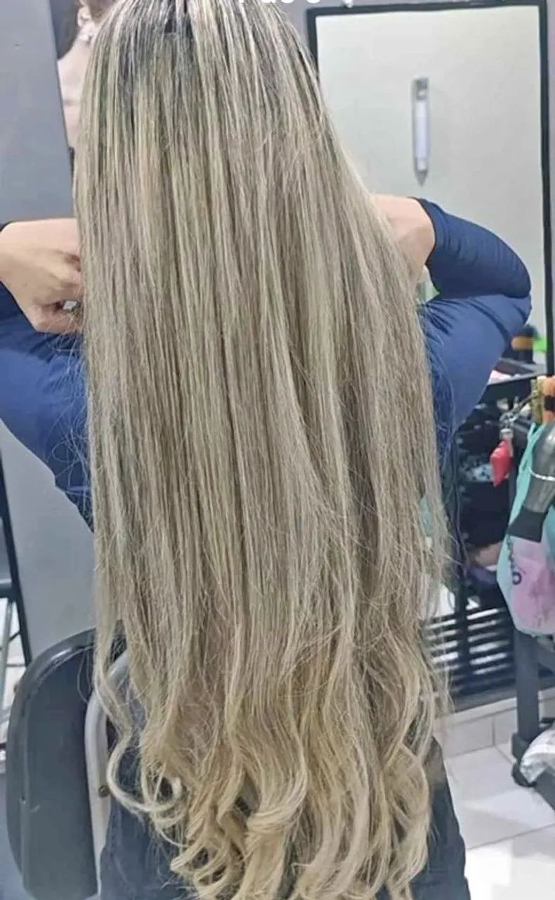 mega hair humano, 70 centímetros 250 gramas 