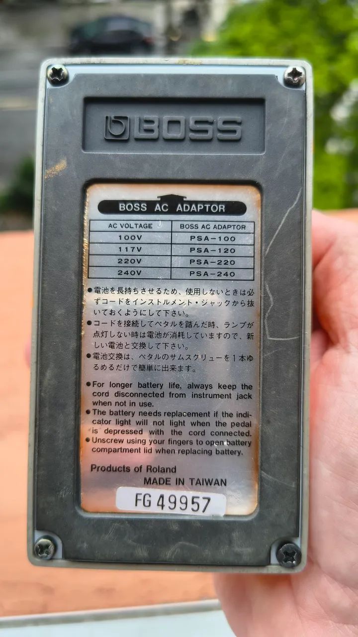 Pedal Boss DS-2 Turbo Distortion Vintage Made in Taiwan 2 Modos