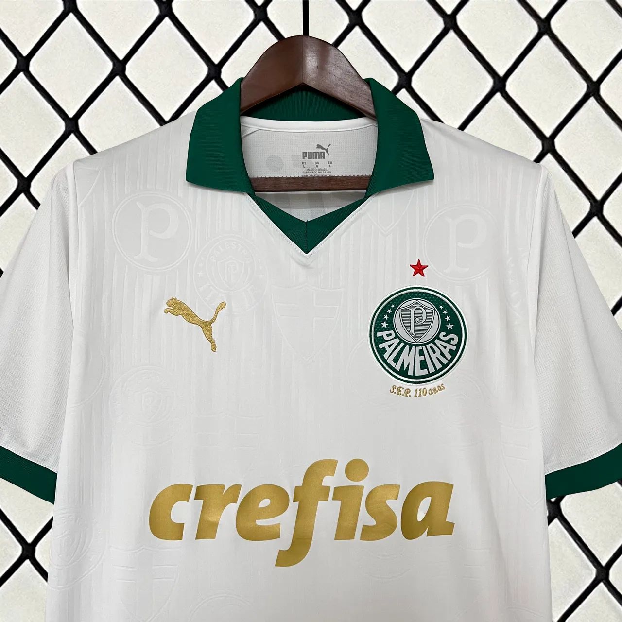 Camisa Palmeiras Branca Puma - Linha Premium - Foto 2