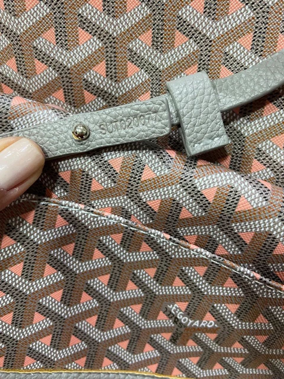 Bolsa goyard cinza e rosa - Foto 3