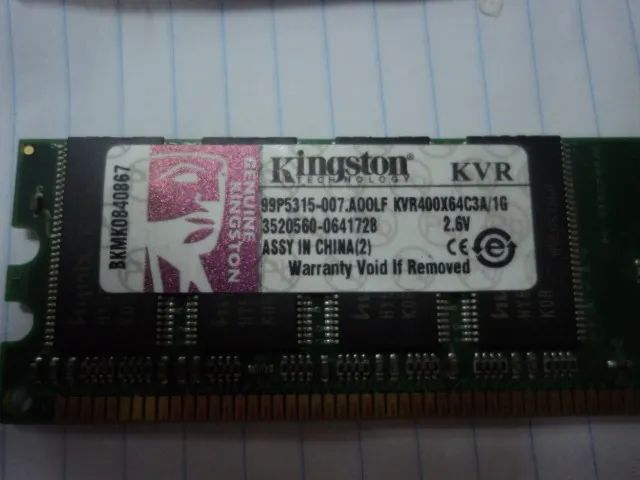 2 pentes memoria kvr400xg64c3a/1g - Foto 5