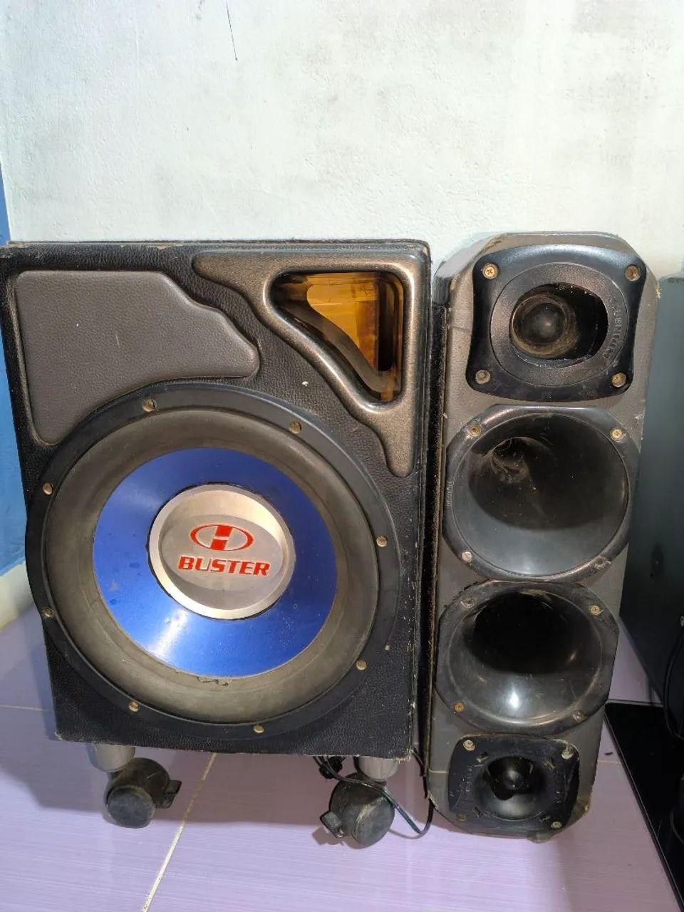 Sistema de som com - 1 Woofer de 12" + 2 cornetas e 2 tweeters selenium - Foto 2