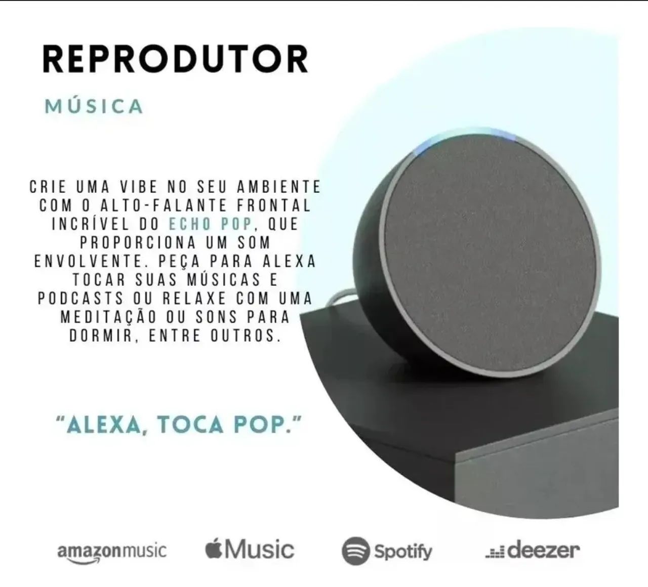 ALEXA ECHO POP AMAZON - NOVO, NA CAIXA! - Foto 5
