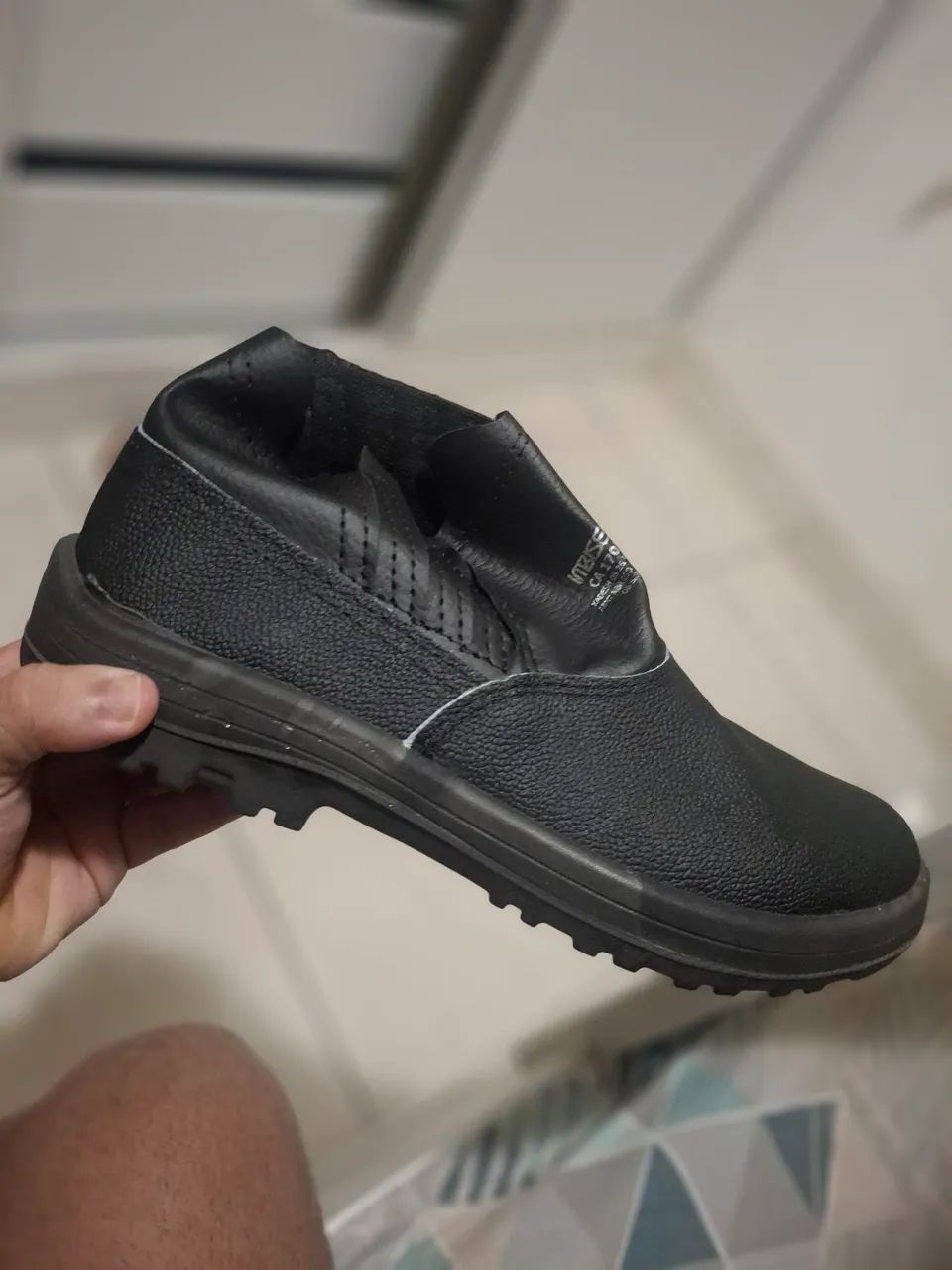 Bota de segurança preta - Foto 3
