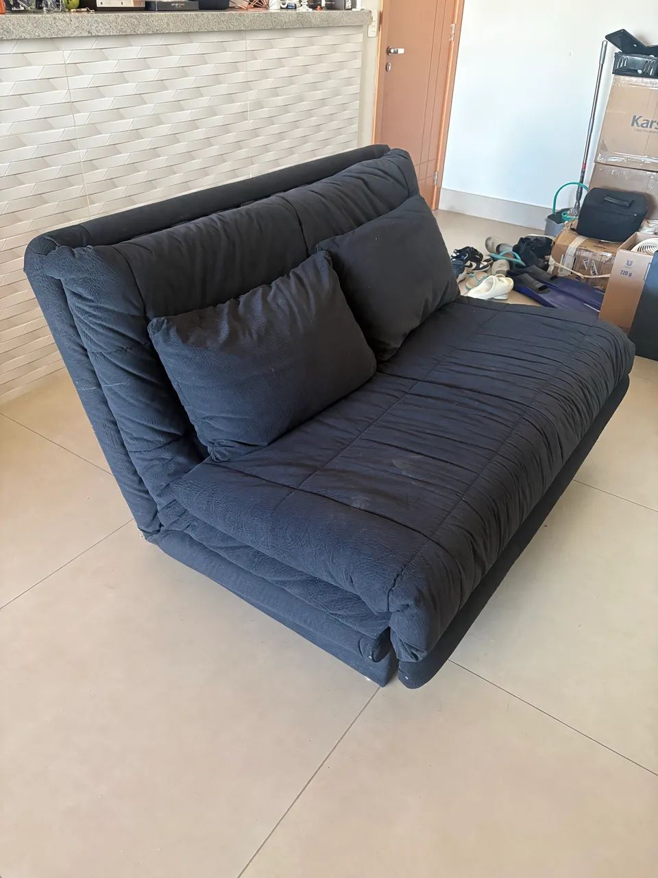 sofá cama ligne roset azul marinho - Foto 3