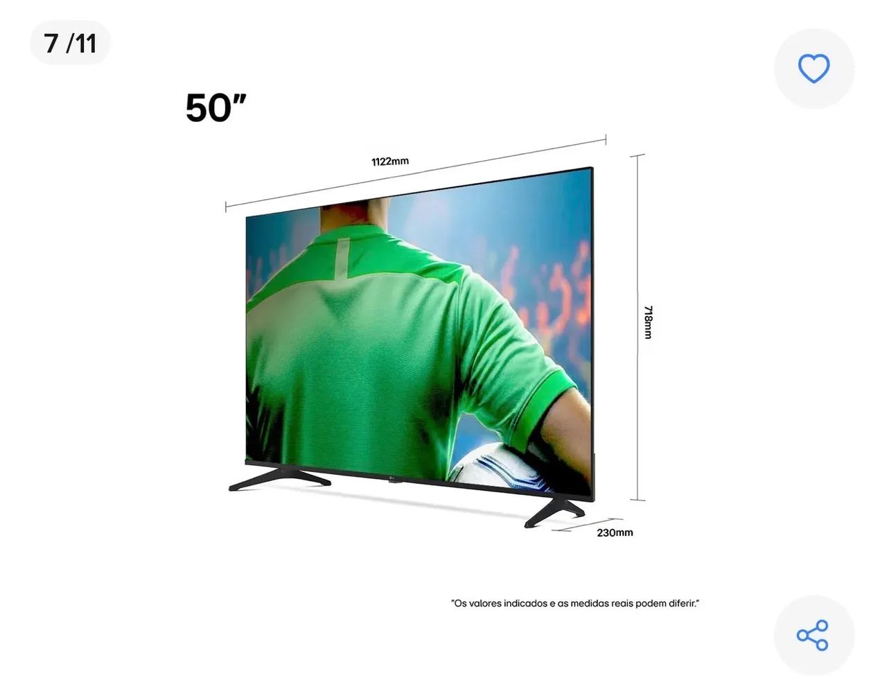 Smart TV LG 50 Polegadas Muito Nova  - Foto 3