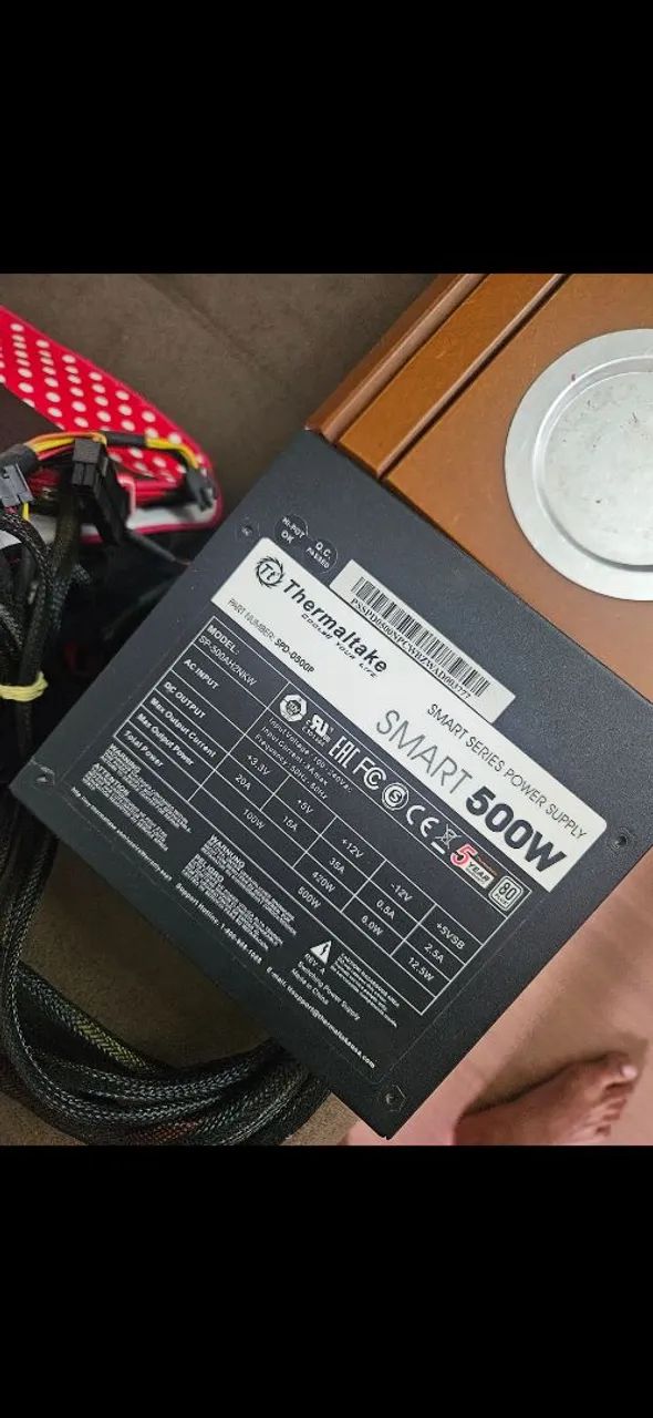 Fonte Thermaltake Smart 500W 80 Plus - Foto 2