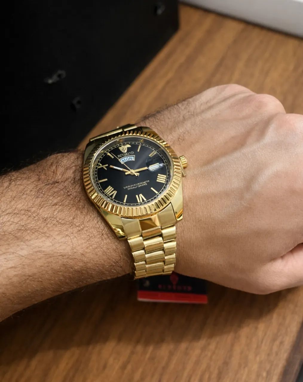 Relógio Masculino Dourado