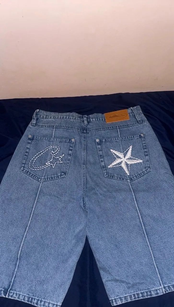 jorts corteiz denim genes azul M - Foto 4