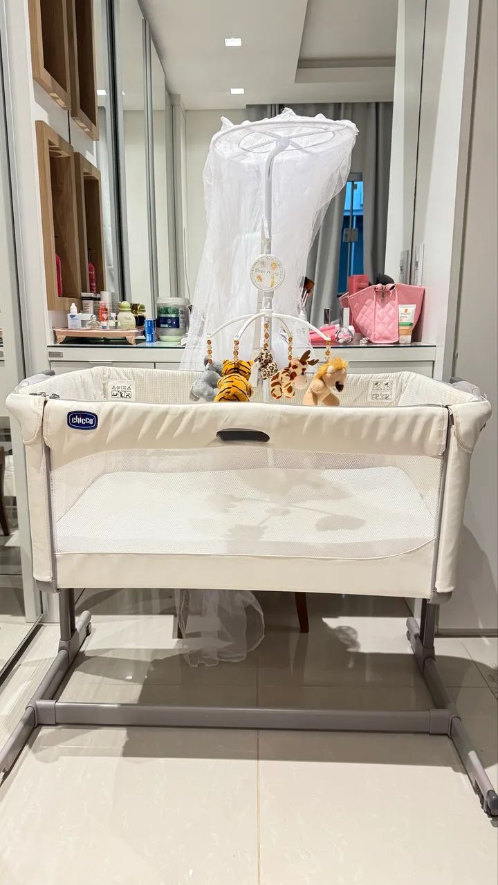 Berço Moisés,custou 2.500 vendo por 1.000 marca Chicco SEMINOVO - Foto 2