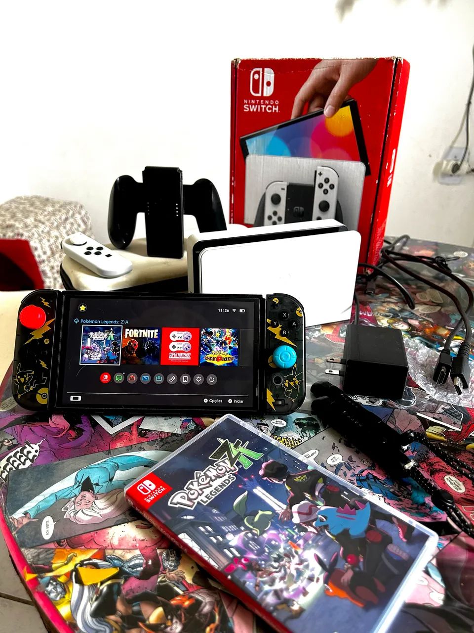 Nintendo Switch オマケ多数付属 美品] Nintendo Switch 有機EL オマケ多数 - メルカリ