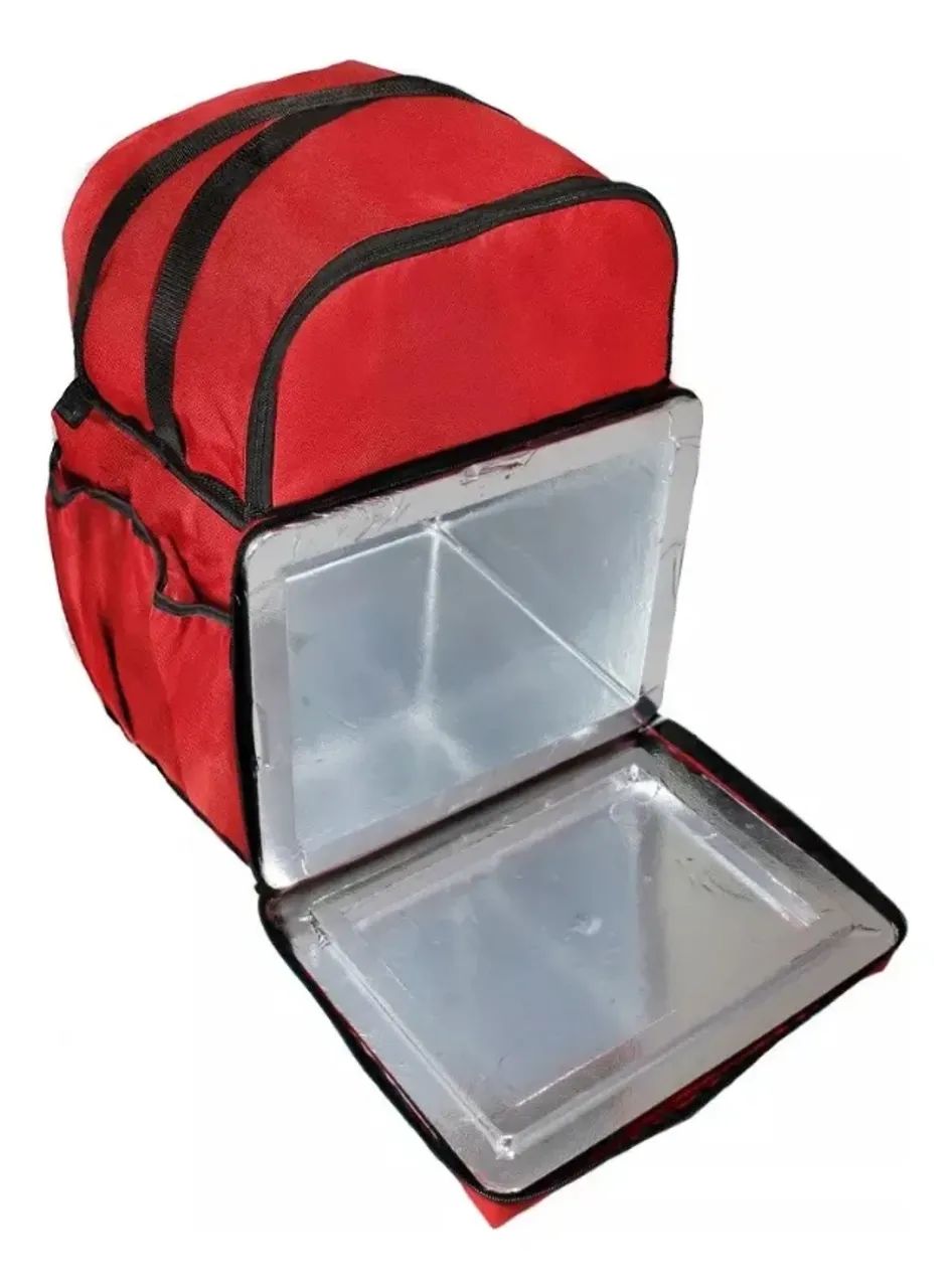 Bag Mochila Térmica Com Isopor Laminado Delivery Ifood 45 L  - Foto 4