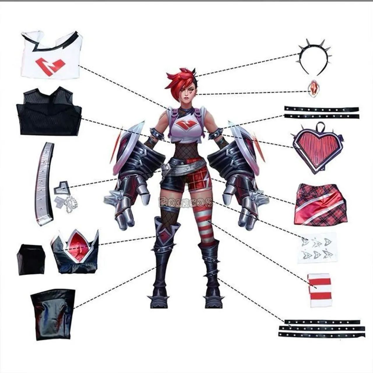 Cosplay Vi Heartache League of Legends  - Foto 3