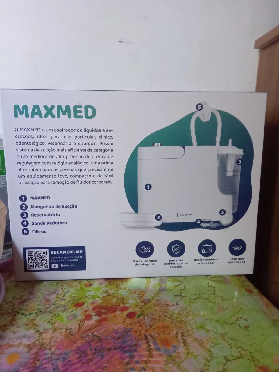 Aspirador de secreção Maxmed