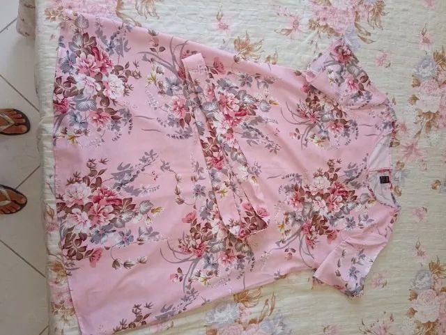 Vestido Rosa Estampado - Foto 3