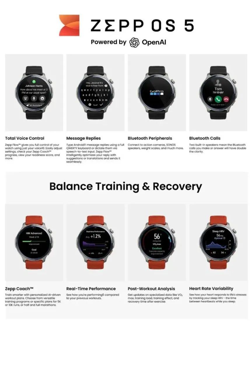 Smartwatch Amazfit Balance 2 Lacrado  - Foto 5