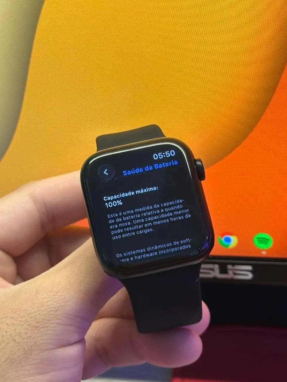 Apple Watch SE2 Versão EUA 44mm - Bateria 100% (GPS+Celular) - Foto 2