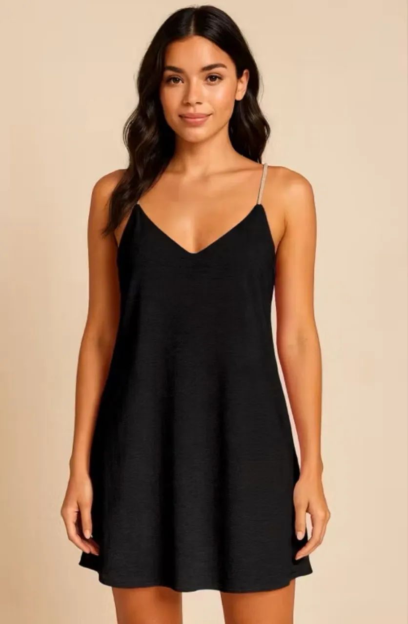 3 vestidos G com alças strass  - Foto 2