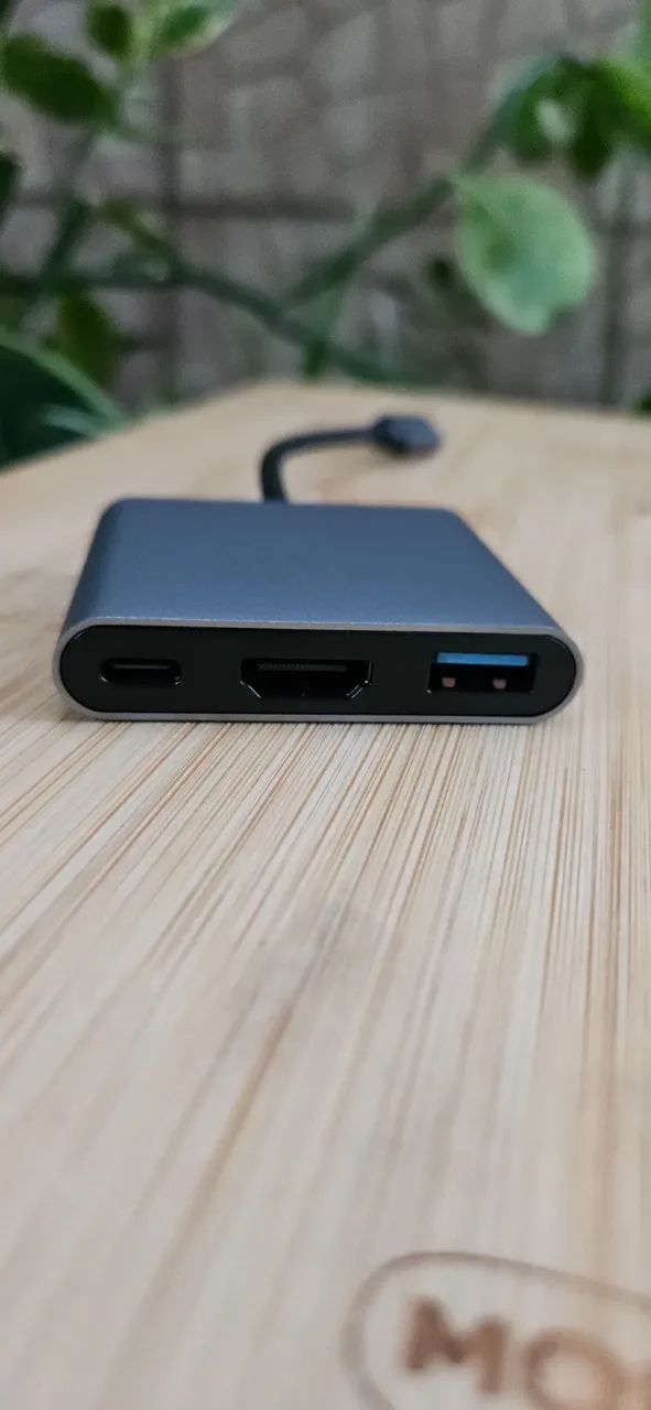 Hub USB-C 3 em 1 - HDMI 4K, USB 3.0 e PD - Foto 5