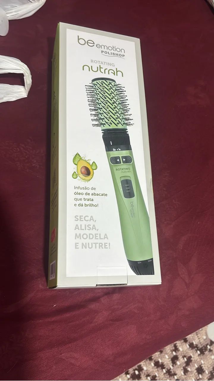 Escova Rotating Secadora Nutrah Be Emotion Verde Polishop