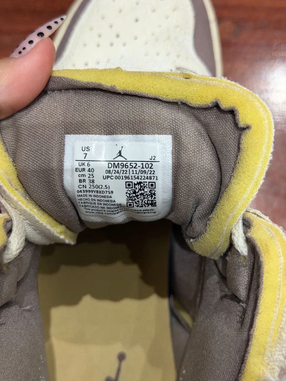 Air Jordan 1 Mid Craft Inside Out - Usado - Foto 5