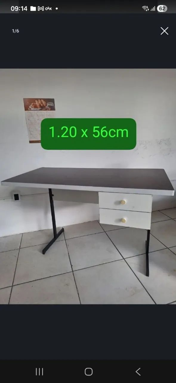 Mesa Reta escritório  - Foto 4