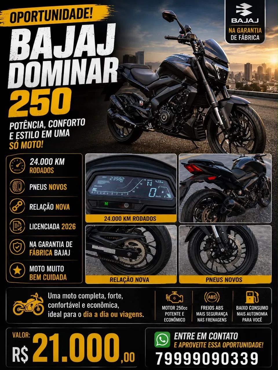 BAJAJ DOMINAR 250 - Foto 3