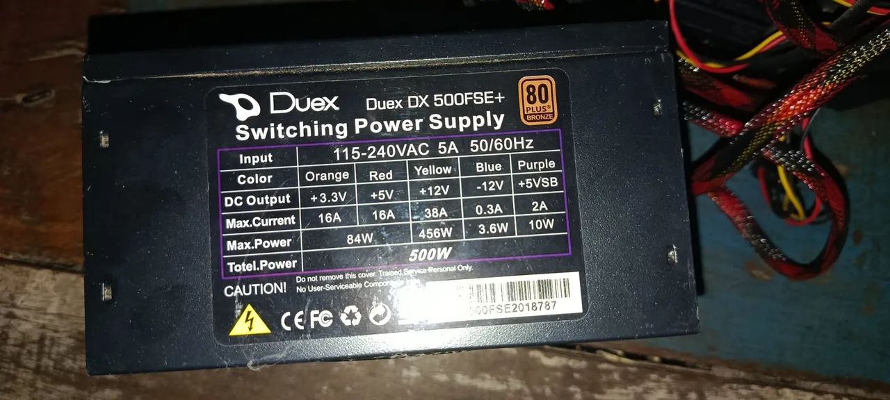 Fonte 500w Duex LEIA A DESCRIÇÃO :)