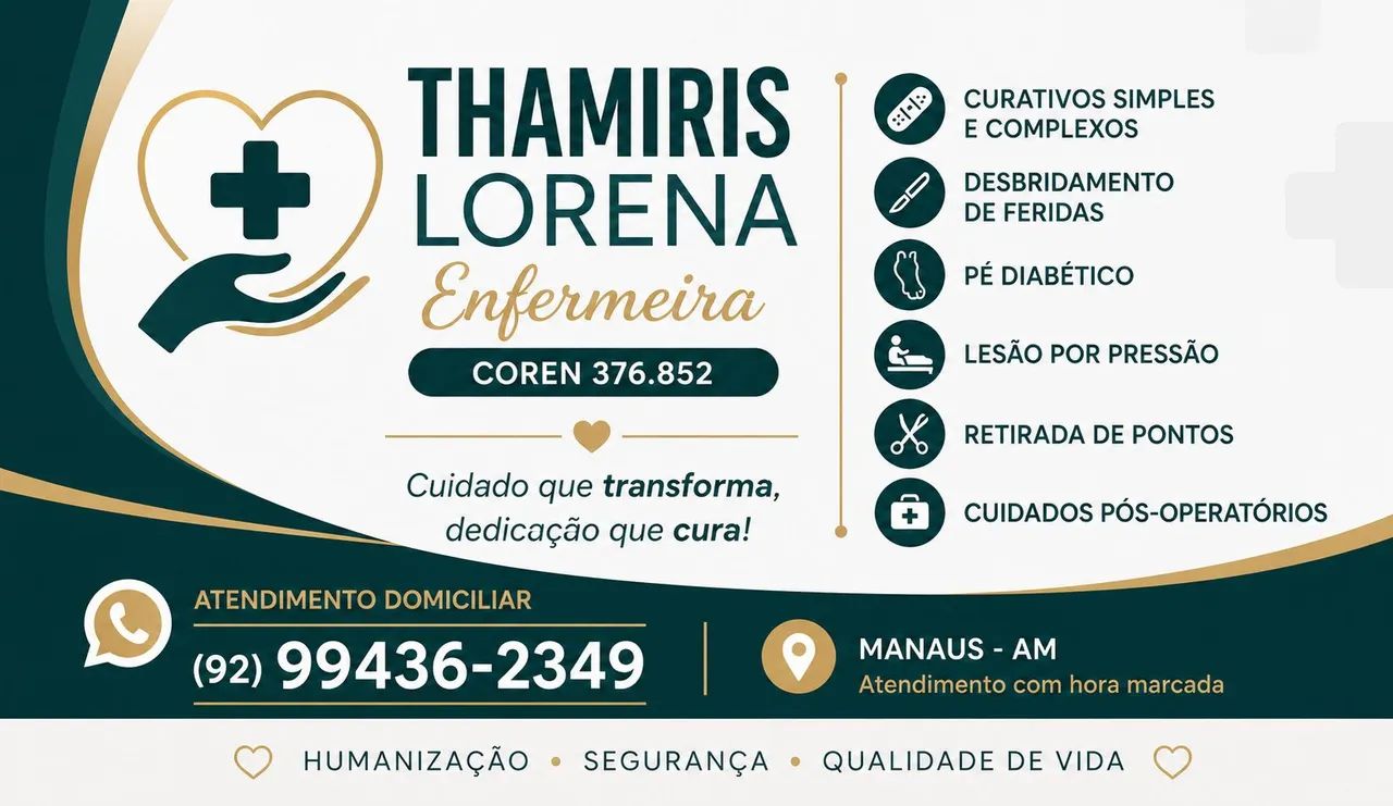 ENFERMEIRA DOMICILIAR - ATENDIMENTO EM CASA