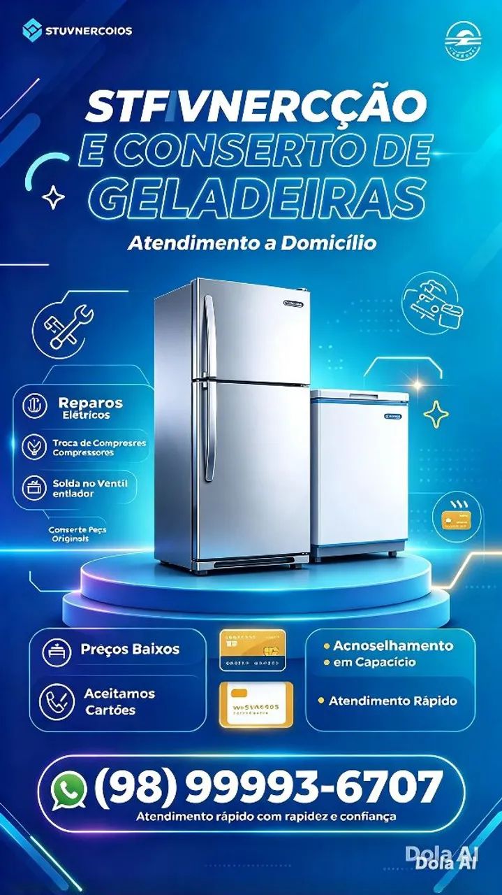 REFRIGERAÇÃO E CONSERTOS EM GELADEIRAS 