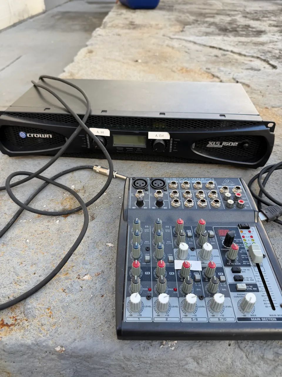 Amplificador xls1502 e mesa xenyx1002fx - Foto 3