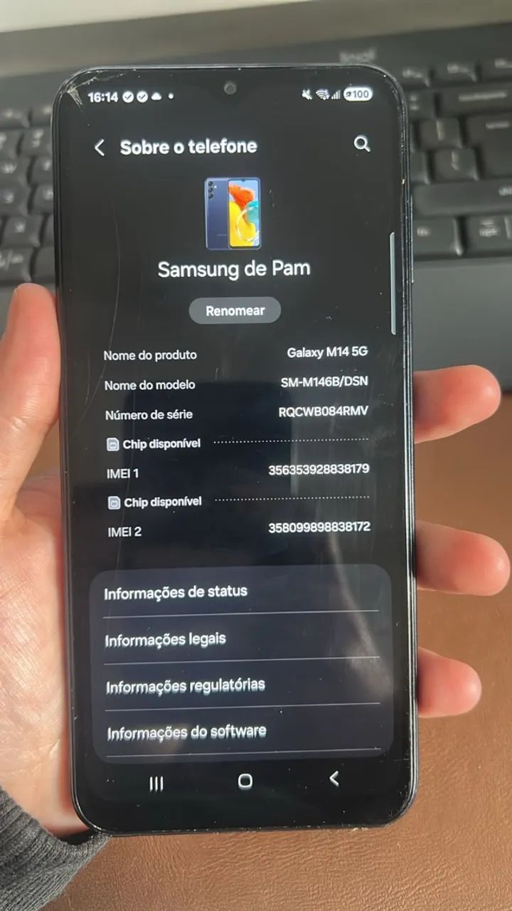 Samsung Galaxy M14 5G - 128 GB - Cor Azul Marinho | Funcionando Perfeitamente - Foto 4