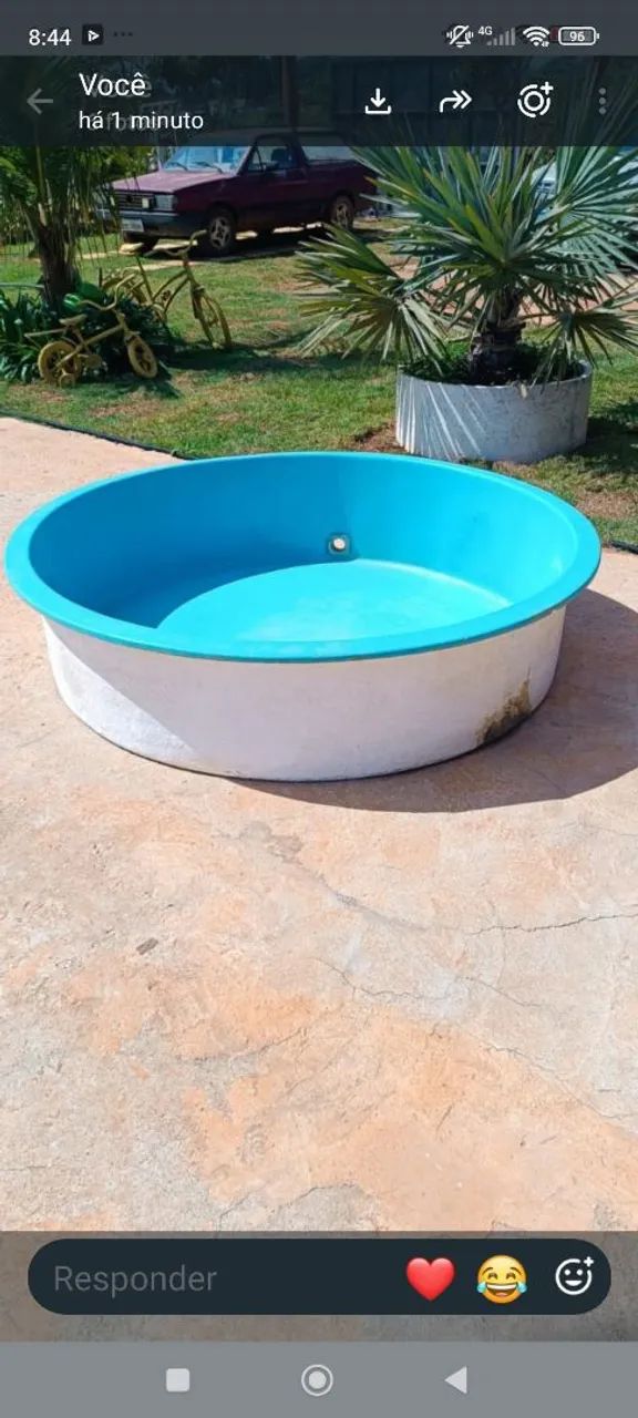 Piscina de fibra só 800,00