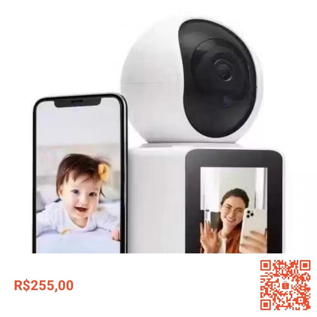 Babá eletrônica filmadora com app - Foto 3