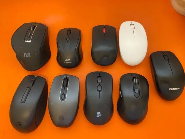 lote de 9 mouse sem fio oportunidade