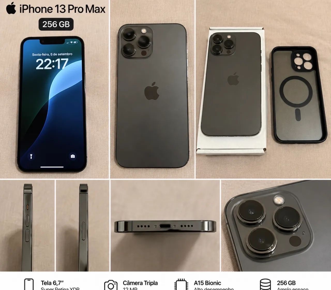 iPhone 13 Pro Max 256GB - Muito Conservado