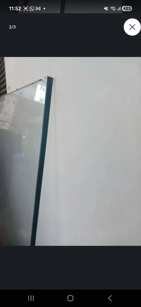 Vidro de mesa tamanho grande