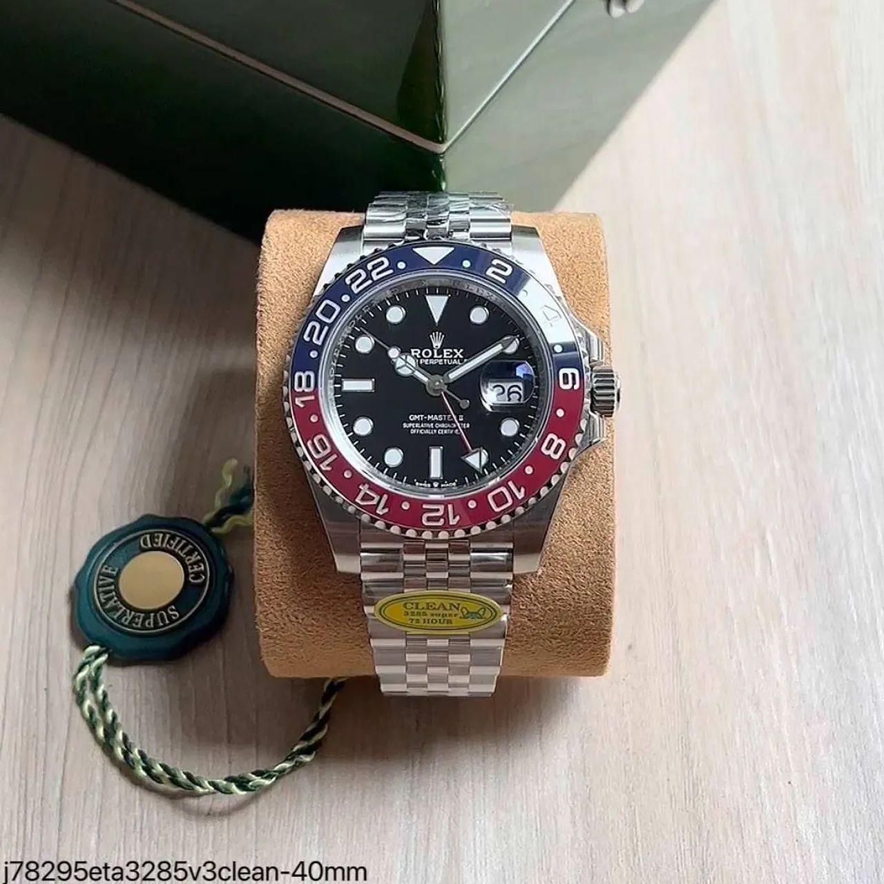 Relógio Rolex gmt  master 2 pepsie clean factory ETA s/c