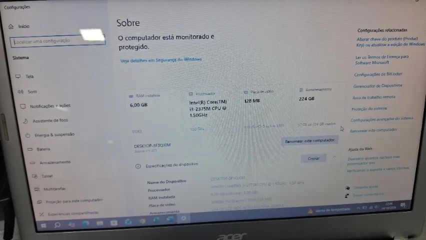 Notebook Acer i3 ssd 240gb  - Foto 3