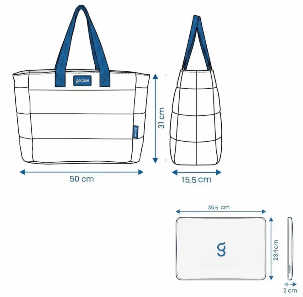 Bolsa tote puffer gocase original nova  - Foto 2