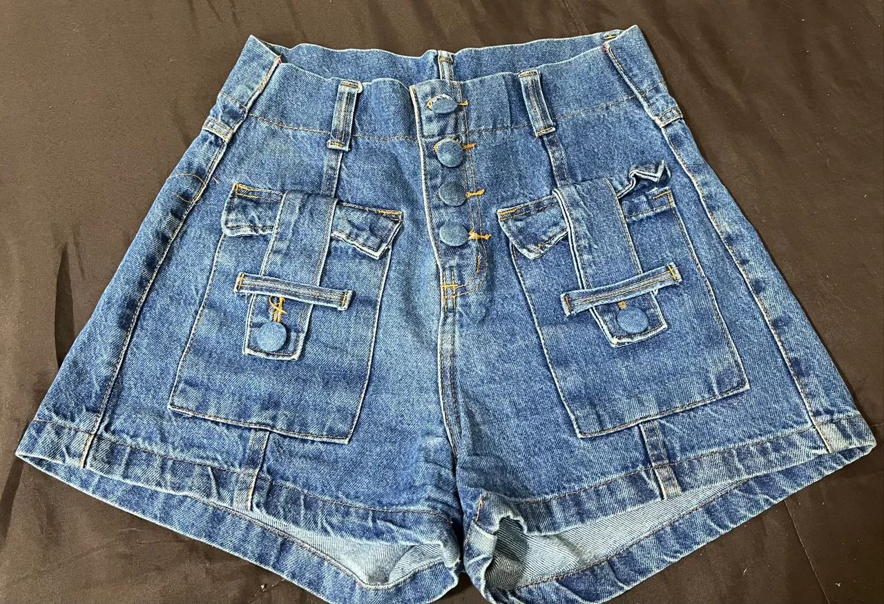 Short jeans cós alto