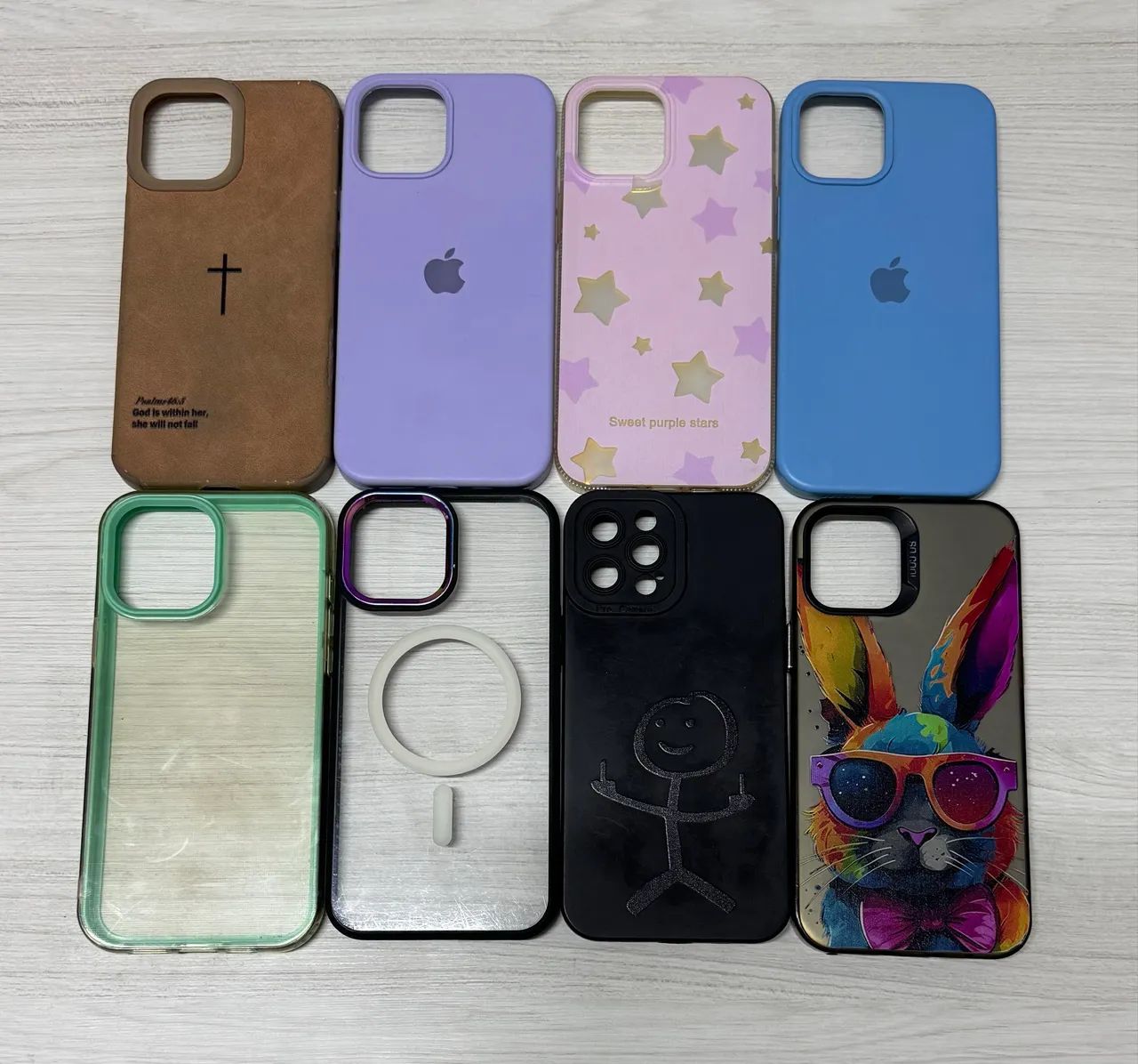 Kit 8 capinhas iphone 12 pro max