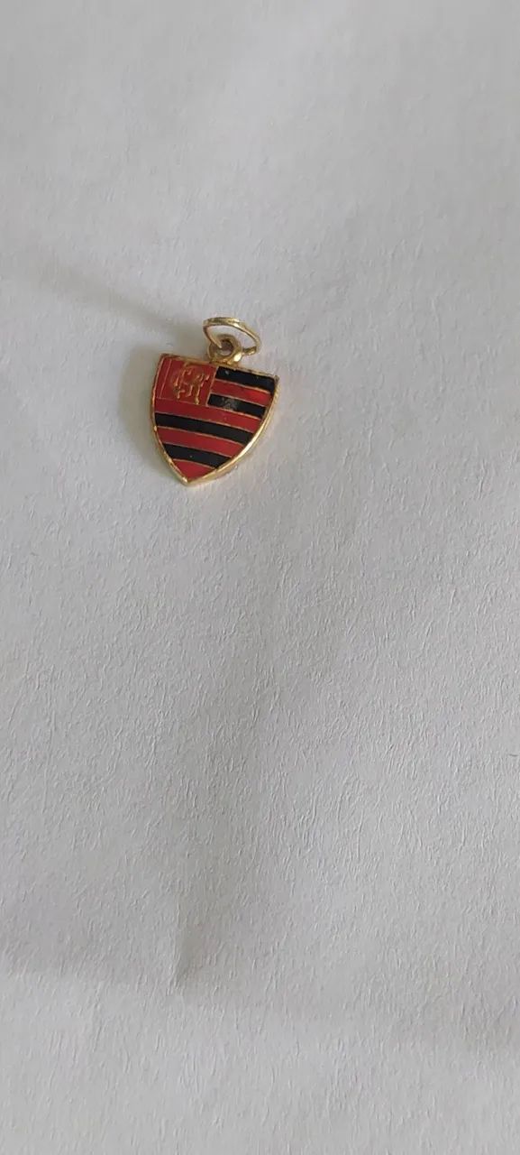 Pendente ouro emblema do flamengo  - Foto 2