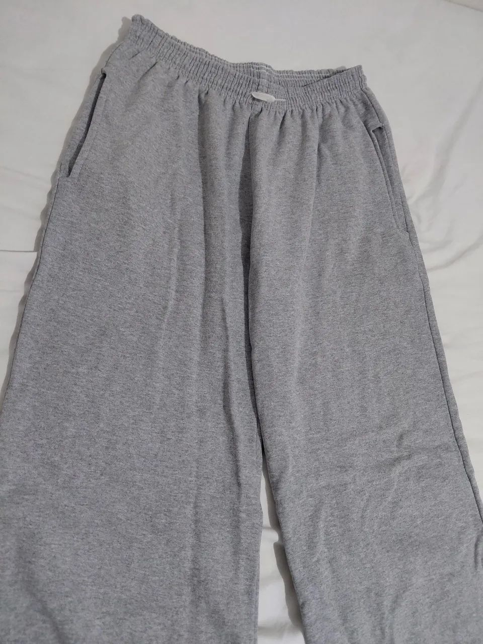 Calça Moletom Baggy Cinza - Foto 4