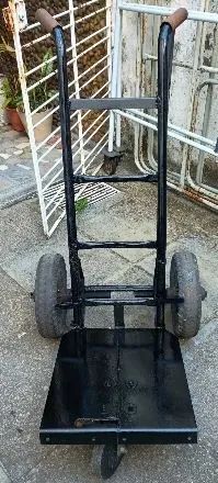  CARRINHO DE FERRO DE CARGA REFORÇADO 3 RODAS G - Foto 2