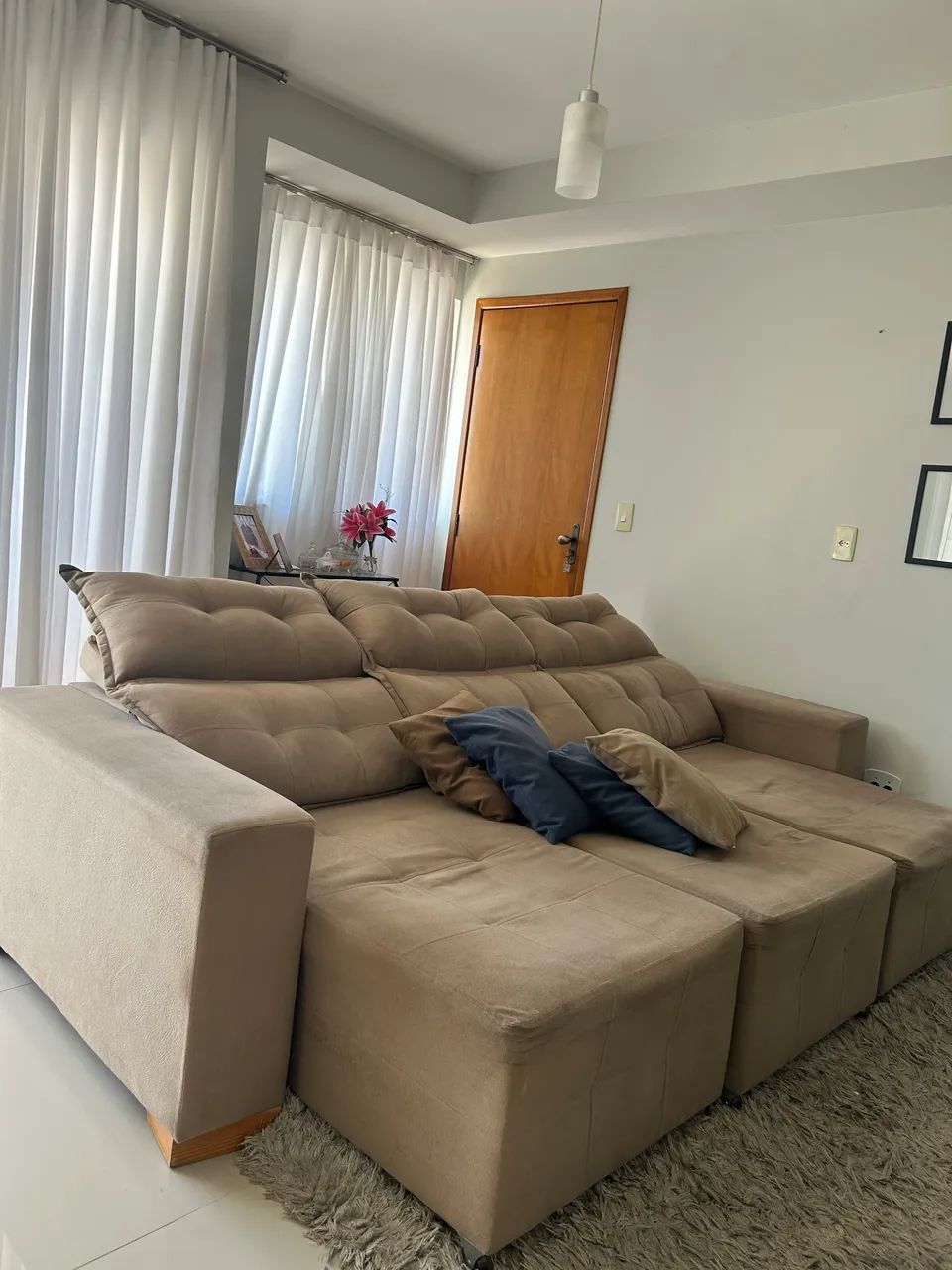 Sofá retrátil 3 lugares