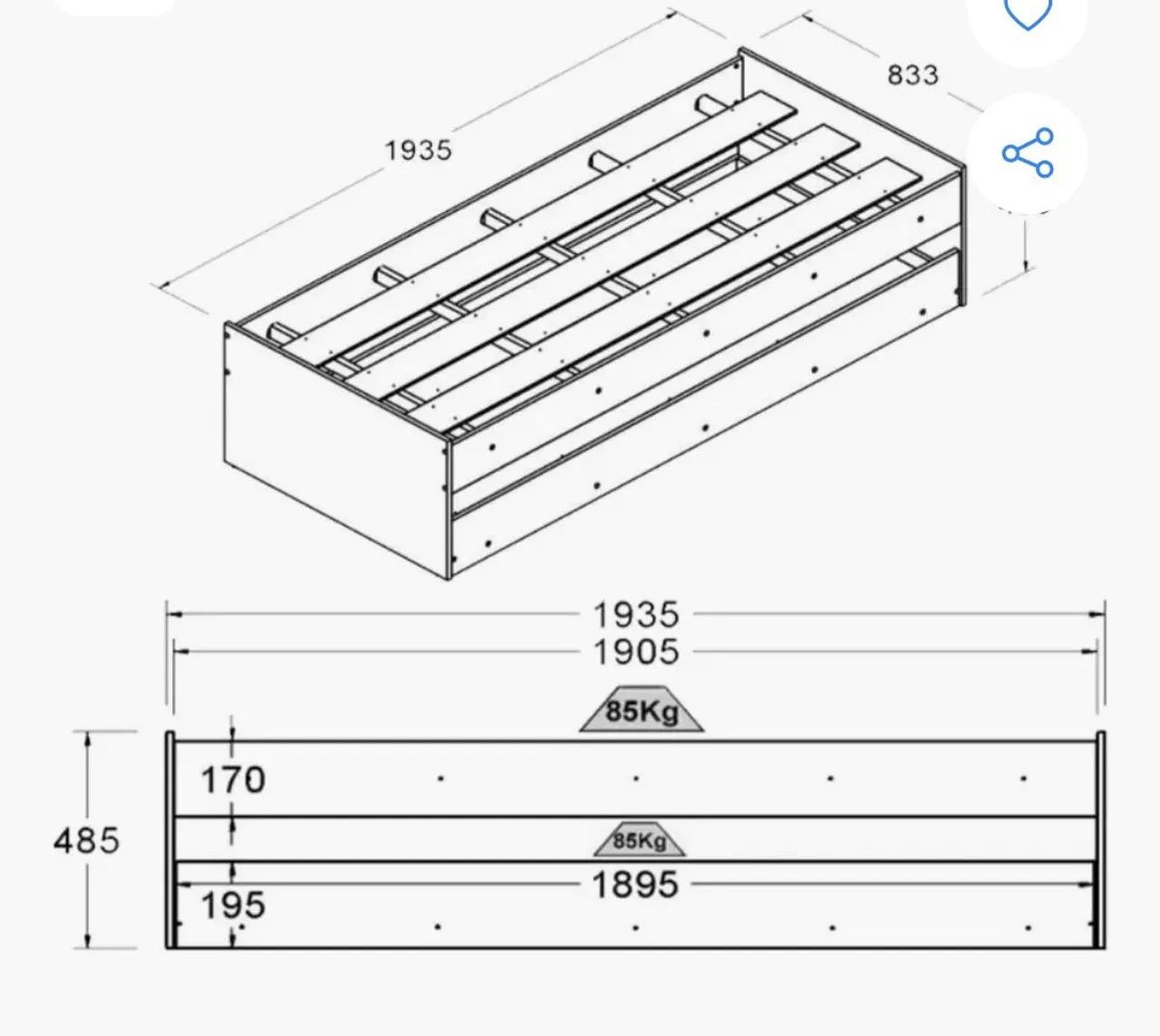 Bicama Solteiro  - Foto 3